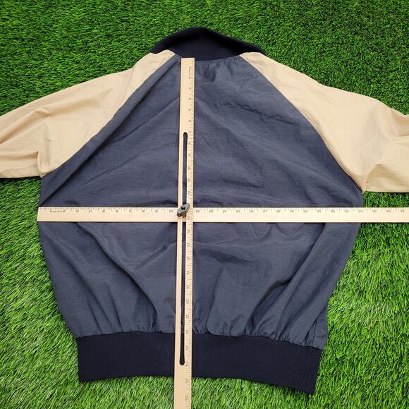 Vintage 70s MOD Anorak Windbreaker Jacket L/XL 24x25 Black - Picture 7 of 12